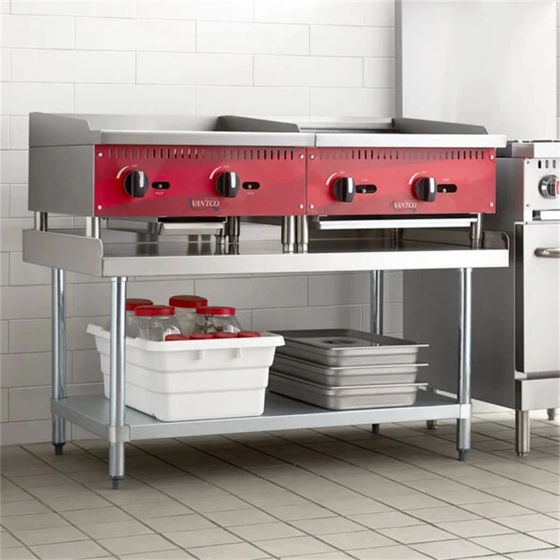 Commercial Settings 16-gauge Stainless Steel Kitchen Machine Stand With Galvanized Undershelf Kitchen Machine Stand