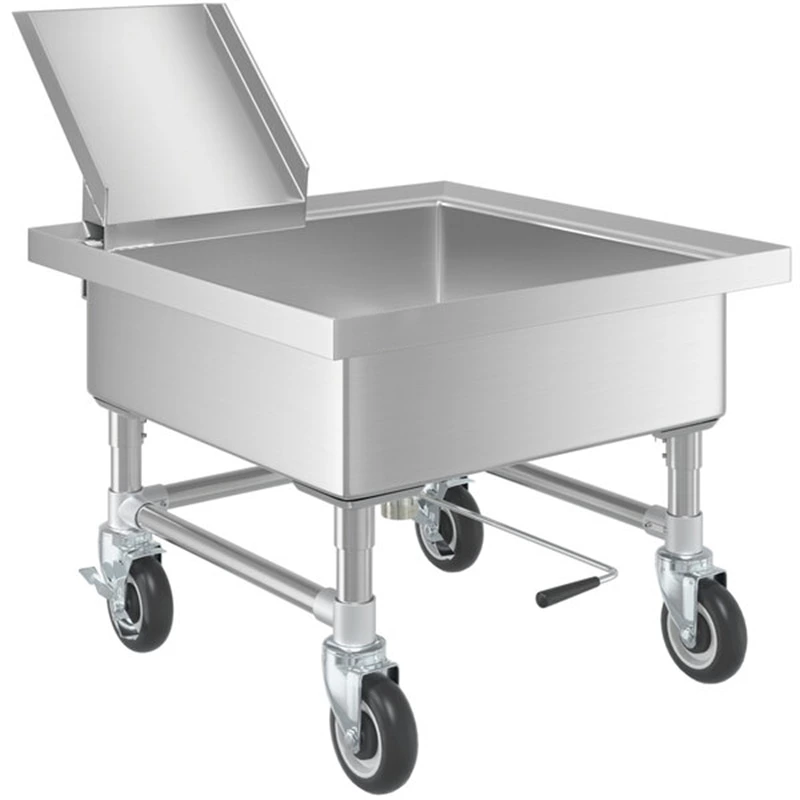 Silverware Mobile Soaking Sink With Detachable Chute Bowl Kitchen Machines Product