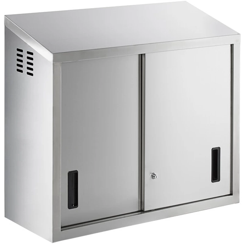 Heavybao Stainless Steel Wall Cabinet With Sliding Doors Kitchen Equipment With Durable Design