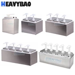 Heavybao Kitchen Condiment Pump Station Sauce Squeezer Bottle Stainless Steel Sauce Pump Dispenser