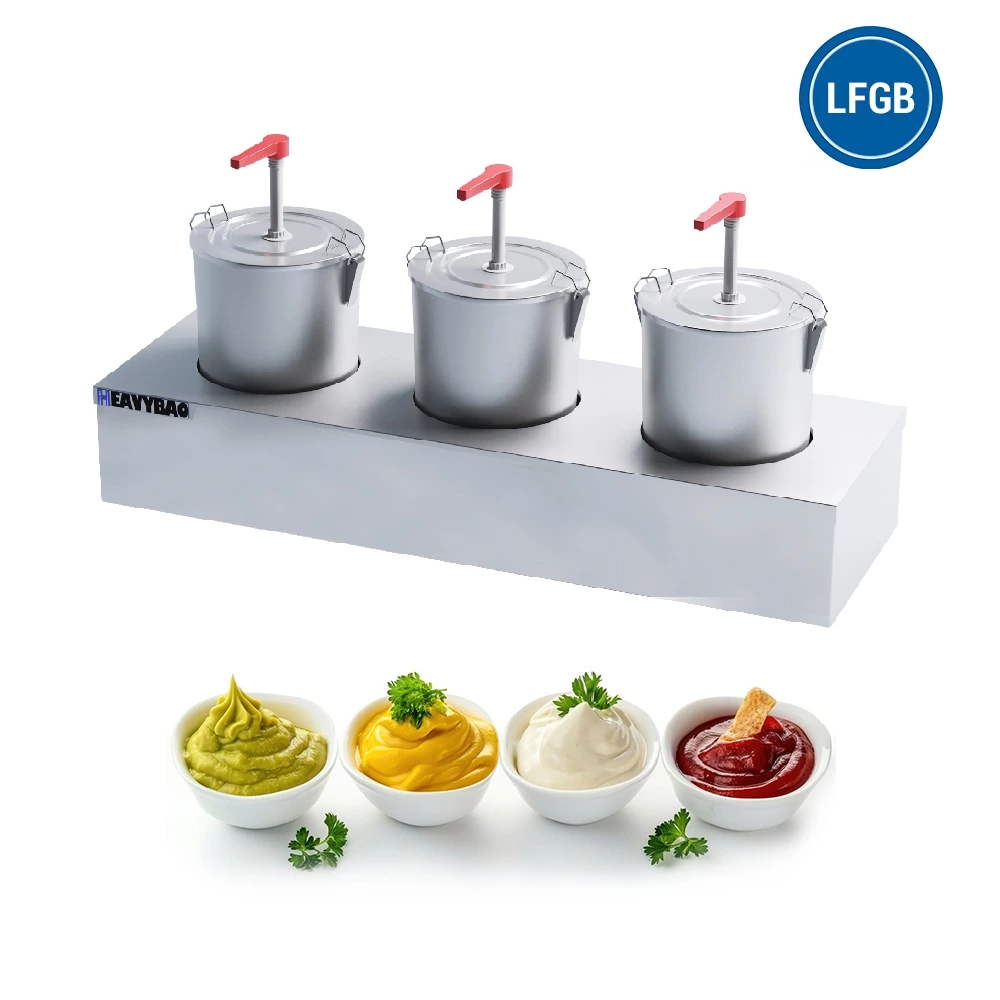 Heavybao New Design Electric Sauce Dispenser Commercial Stainless Steel Squeeze Condiment Pump