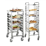 Heavybao Customized Kitchenware Stainless Steel Hotel  18-tier Closed Type Aluminium Food Catering Trolley For Service Equipment