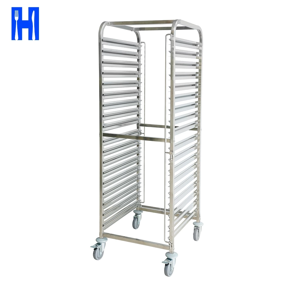 Heavybao Customized Kitchenware Stainless Steel Hotel  18-tier Closed Type Aluminium Food Catering Trolley For Service Equipment