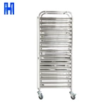 Heavybao Customized Kitchenware Stainless Steel Hotel  18-tier Closed Type Aluminium Food Catering Trolley For Service Equipment