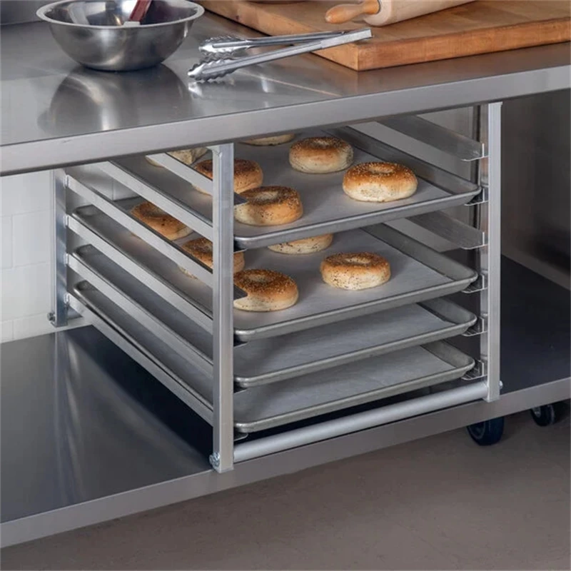 304 Stainless Steel Commercial Kitchen Work Table With Undershelf Overshelf Drawers Pot Rack Bun Pan Rack