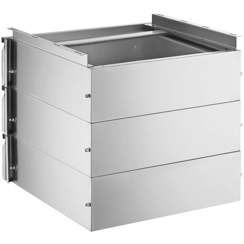 Heavybao Triple-Stacked Drawer Set With Stainless Steel Front For Kitchen Machines