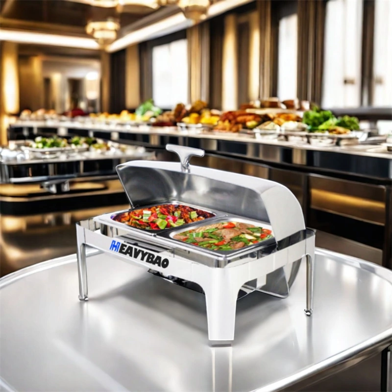 Commercial Stainless Steel Food Warmer New Restaurant Hotel Catering Buffet Chafer Dish Used Buffet Chafing Dish