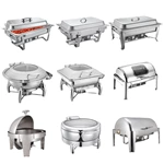 Commercial Stainless Steel Food Warmer New Restaurant Hotel Catering Buffet Chafer Dish Used Buffet Chafing Dish