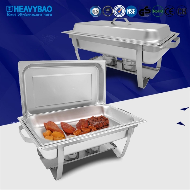 Hotel Restaurant Catering Luxury Chafing Dish Buffet Set Stainless Steel Chafing Dishes Heating Display Food Warmer Set