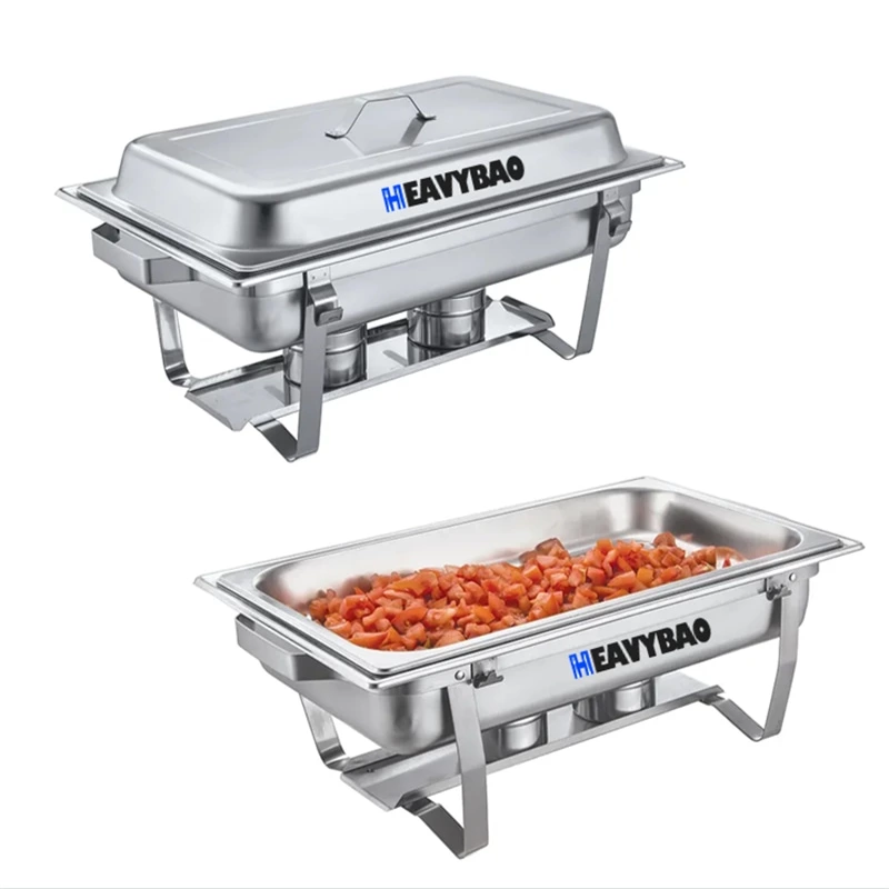 Hotel Restaurant Catering Luxury Chafing Dish Buffet Set Stainless Steel Chafing Dishes Heating Display Food Warmer Set