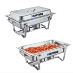 Hotel Restaurant Catering Luxury Chafing Dish Buffet Set Stainless Steel Chafing Dishes Heating Display Food Warmer Set