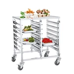 Heavybao Hotel Restaurant Kitchen Assembling Stainless Steel Rack Gn Pan Cart With Worktable