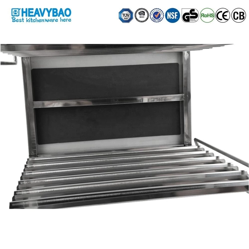 Heavybao Hotel Restaurant Kitchen Assembling Stainless Steel Rack Gn Pan Cart With Worktable