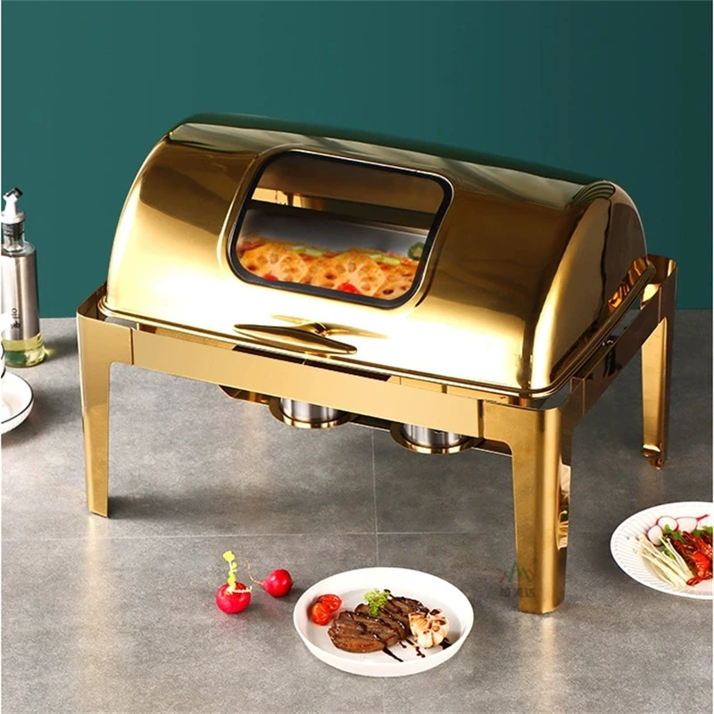 Gold Chafing Dish Other Hotel & Restaurant Supplies Food Warmer Buffet Arabic Hydraulic Chafing Dishes