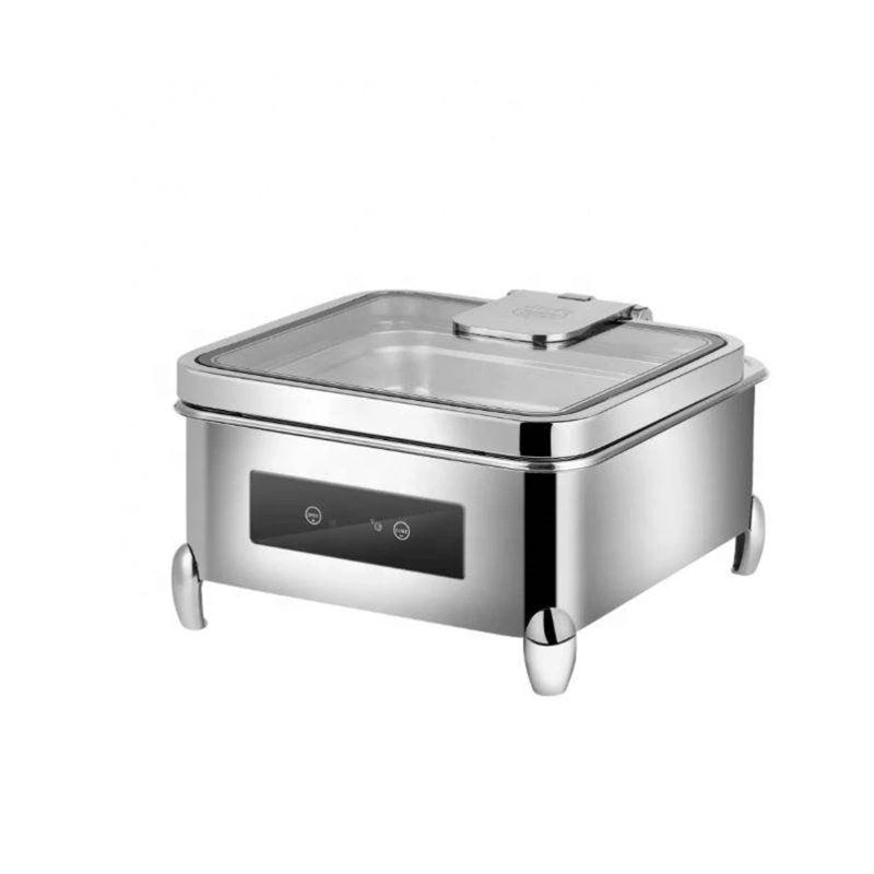 Restaurant Electric Chafing Dish with Temperature Control Stainless Steel Stove for Home or Kitchen Use