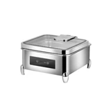 Restaurant Electric Chafing Dish with Temperature Control Stainless Steel Stove for Home or Kitchen Use