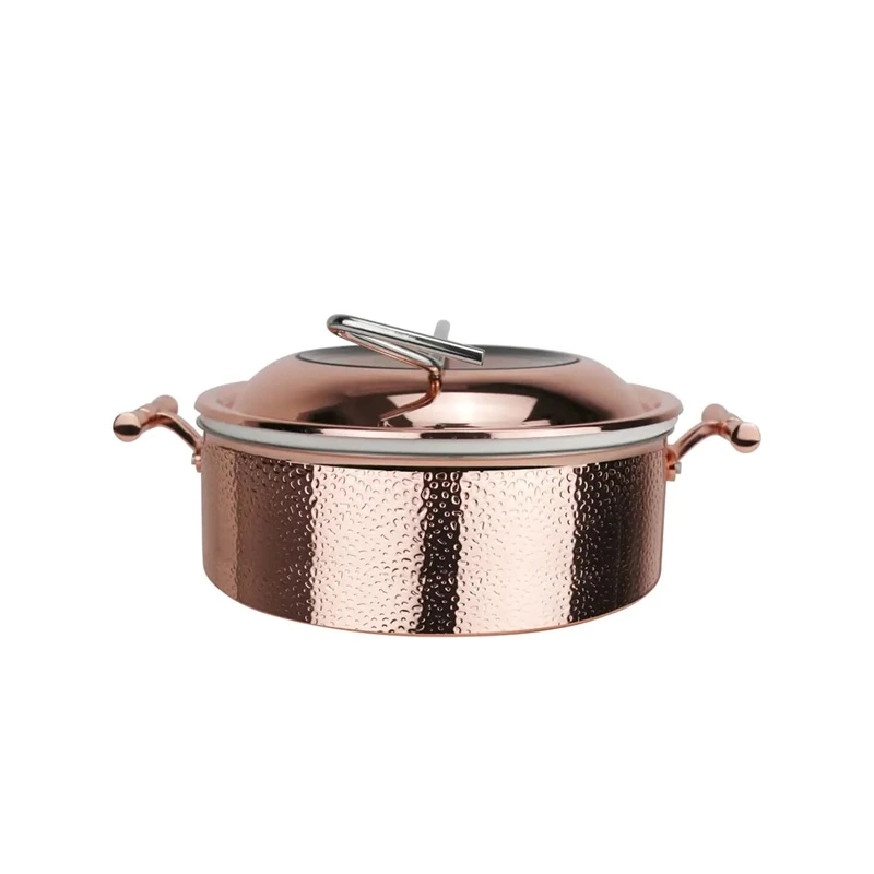 Hydraulic Lid Copper Luxury Buffet Stove Electric Chaffing Dishes Food Warmer For Restaurant Silver Gold Chafing Dishes