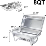 Wholesale Indian Chaffing Dish Rectangle Buffet Food Warmer Stainless Steel Chafing Dishes For Sale