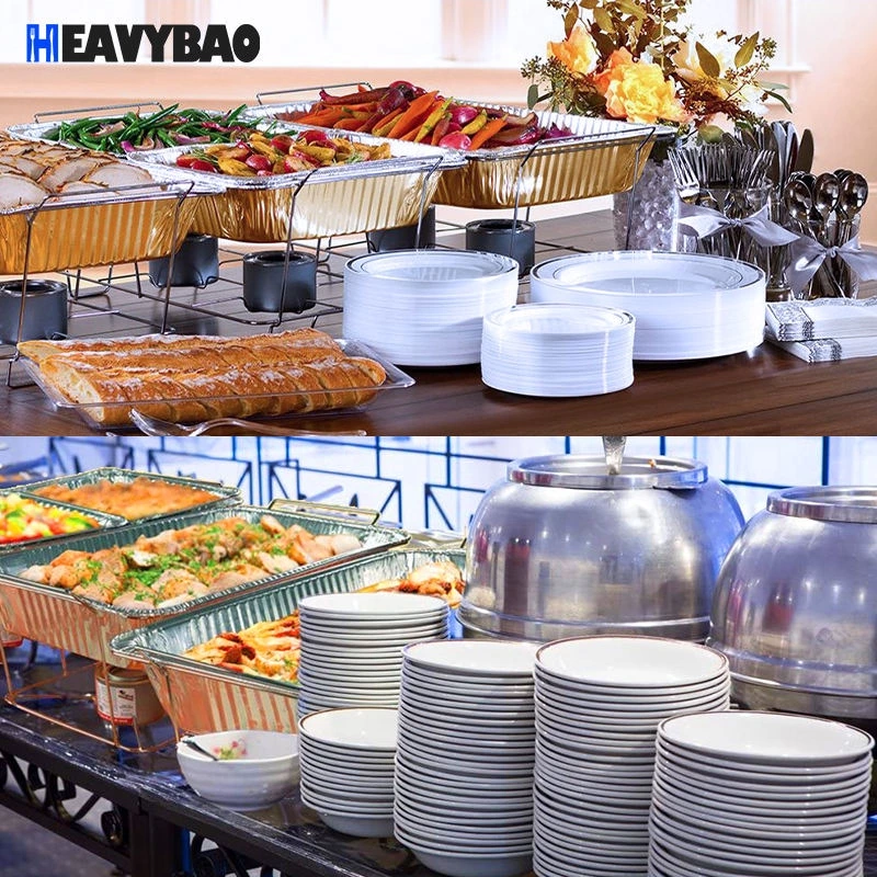 Hotel Restaurant Catering Serving Dishes Display Racks Buffet Food Warmer Set Chafing Rack with Aluminum Pan Spoon