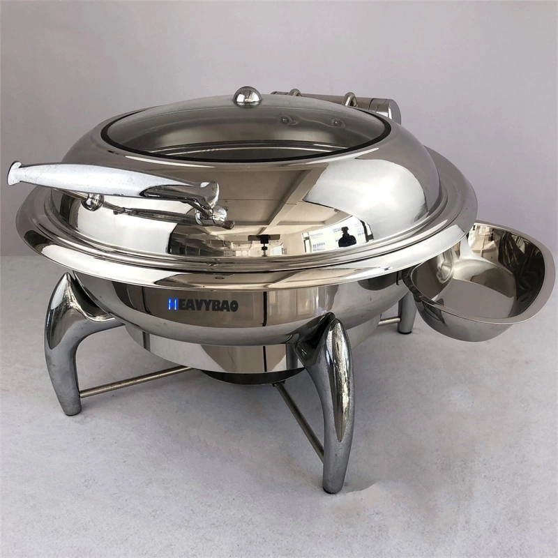 High Quality Economic Buffet Tools Stainless Steel Induction Food Warmers Used Food Hotpot Commercial Chafing Dish