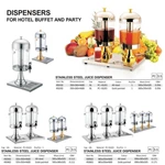 Commercial Acrylic Drink Dispenser Heavy Duty Catering Equipment for Buffet for Fruit Juice Dispensation