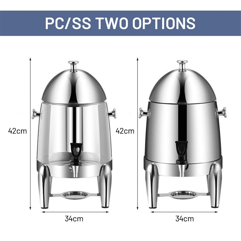 Hotel Restaurant Stainless Steel Drink Catering Buffet Equipment Dispenser Beverage Fruit Juice Dispenser Commercial