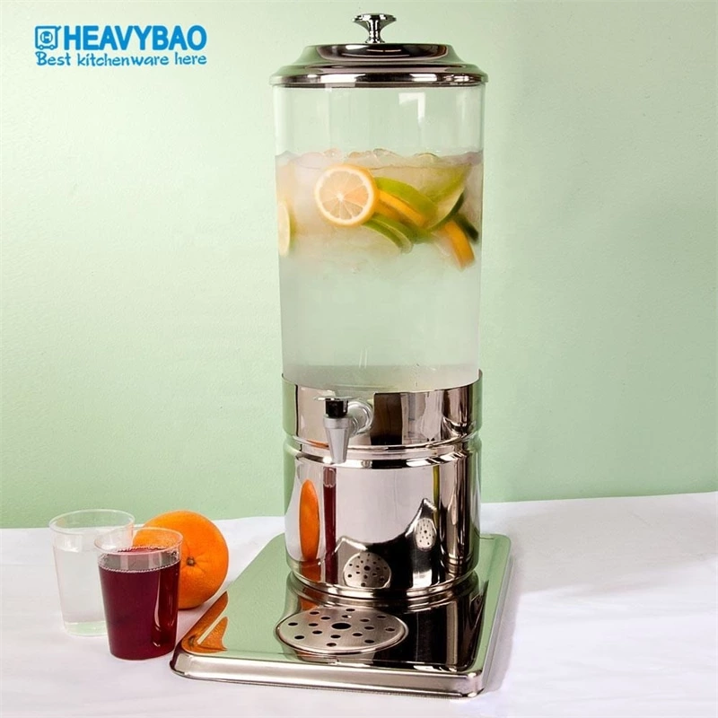 Modern Stainless Steel Legs Juice Dispenser for Buffet High Productivity New Condition for Hotels and Restaurants