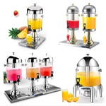 Double Head Wholesale Stainless Steel Soft Cooling Juice Dispenser With Ice Storage For Party