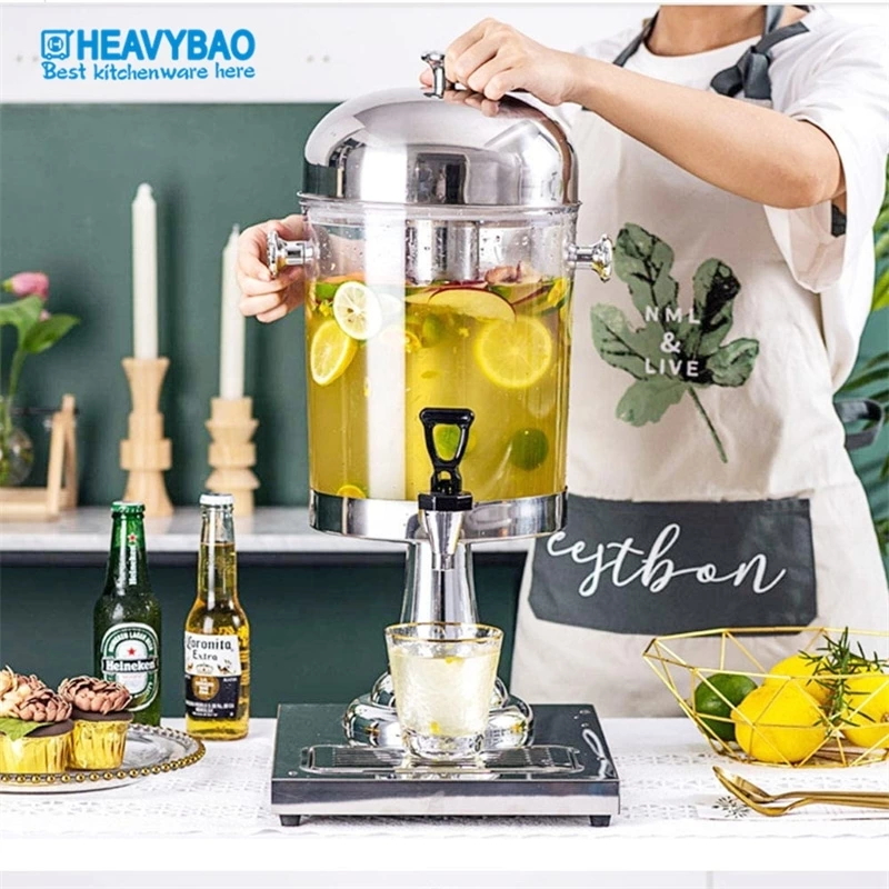 Beer Beverage Dispenser Liquor Dispenser with Ice Container for Liquor Wine Juice Beverage Home Party Bar