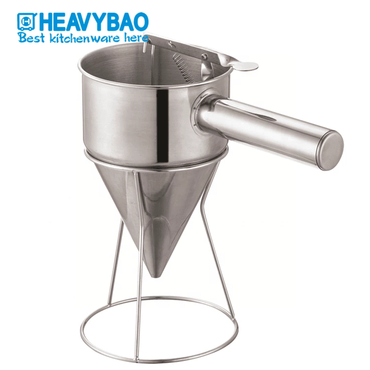 High Quality Commercial Cooking Tool Kitchen Household Multi Purpose Stainless Steel Metal Oil Funnel