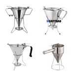 High Quality Commercial Cooking Tool Kitchen Household Multi Purpose Stainless Steel Metal Oil Funnel