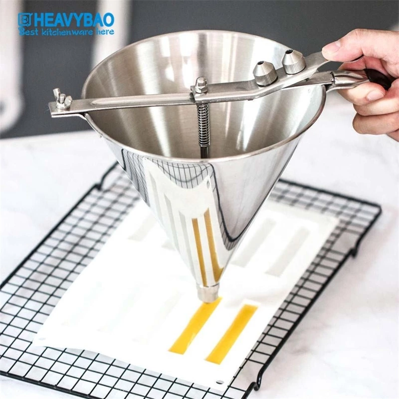 New Design Stainless Steel Kitchen Machine Funnel for Oil