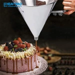 Heavy-Duty Stainless Steel Pastry Syrup Filter Batter Funnel with Stand Includes Pressure Vessel as Core Component