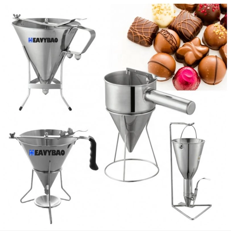 Detachable Stainless Steel Manuel Batter Dispenser Detachable Cupcake Kitchen Utensils Gadget Takoyaki Dispenser Funnel