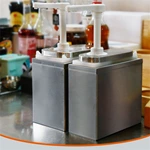 Stainless Steel Pp Sauce Pump Dispenser Plastic Tomato Ketchup Hot Sauce Bottle Dispenser