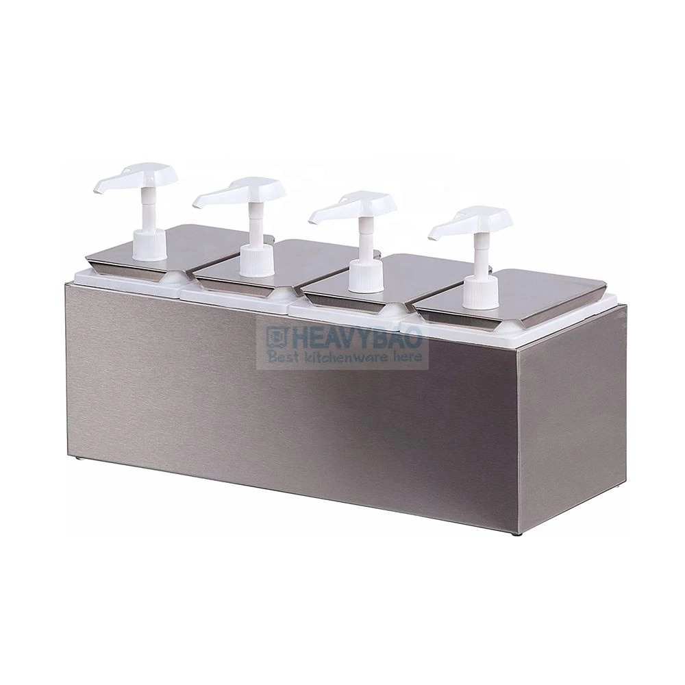 Stainless Steel Pp Sauce Pump Dispenser Plastic Tomato Ketchup Hot Sauce Bottle Dispenser