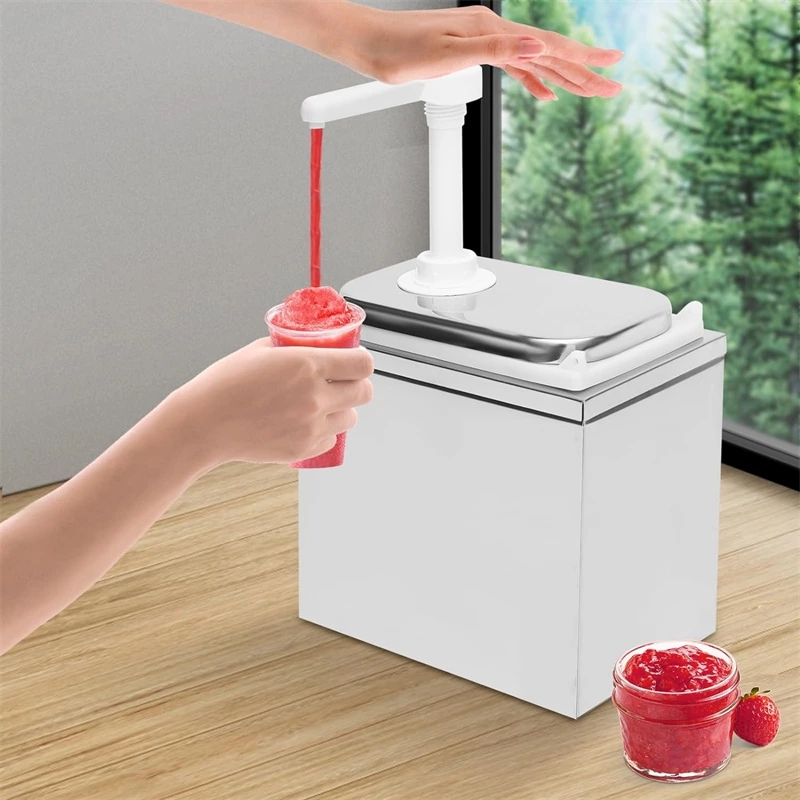 Plastic Pizza Burger Pump Sauce Dispenser Buckets Fast Food Ketchup Push Button Oil Tomato Soy Sauce Dispenser