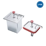 Commercial Catering 3 Bucket Stainless Steel Table Top Ketchup Dispenser Multi Condiment Pump Sauce Dispenser