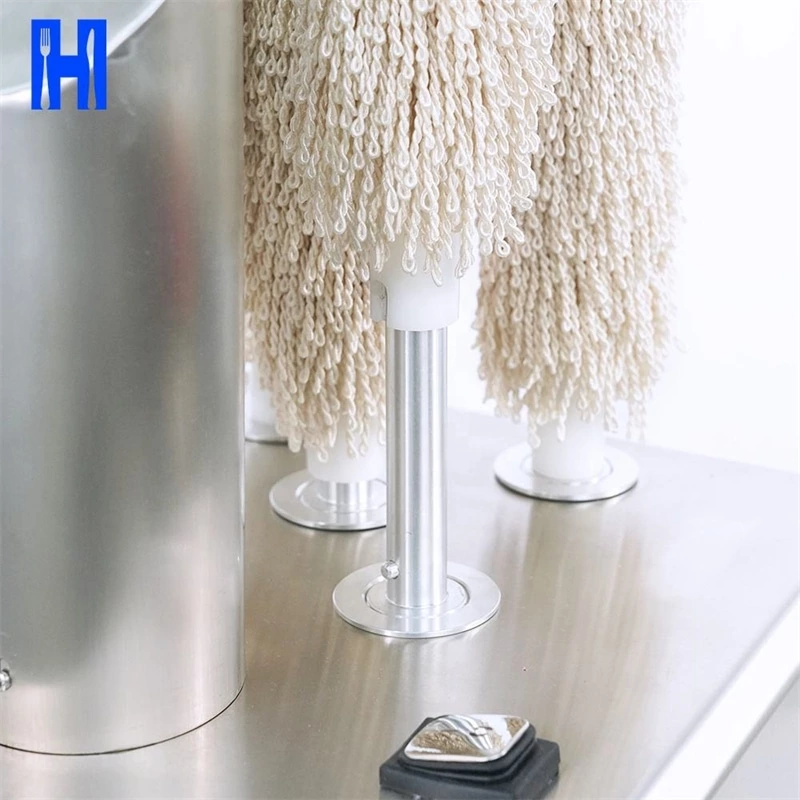 Electric Commercial Glassware Polishing Washer Wiping Machine Wine Glass Cup Dryer Polisher Brushes