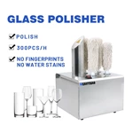 Glasses Bar Restaurant Cafe Glass Edge Polishing Machine Glass Cup Dryer And Polisher