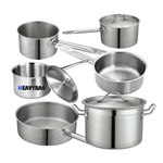 New Stainless Steel Sauce Pan Multi-Purpose Cooking Utensil High Productivity for Restaurants and Hotels