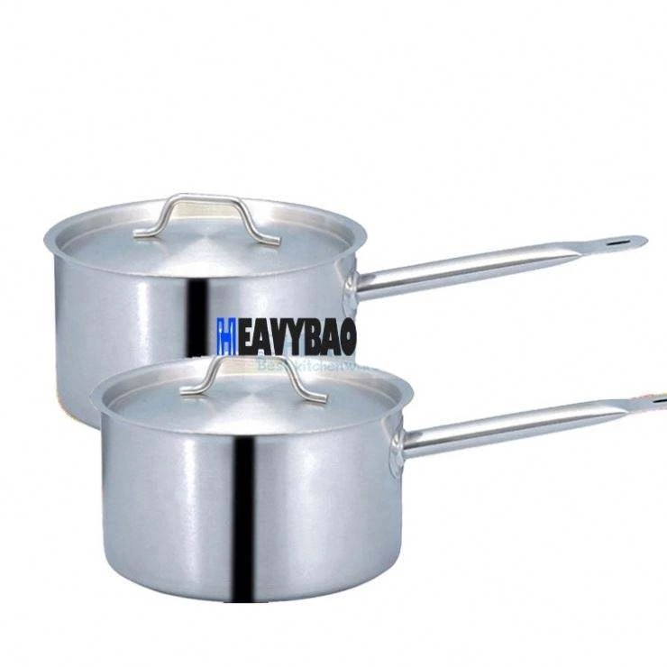 New Stainless Steel Sauce Pan Multi-Purpose Cooking Utensil High Productivity for Restaurants and Hotels