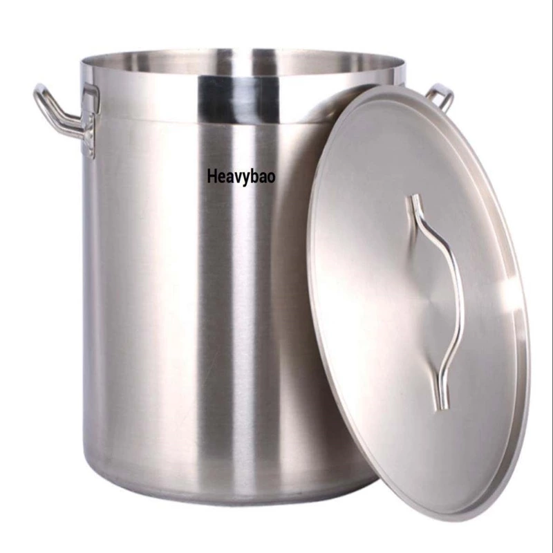 Stainless Steel Heavy-duty Large Commercial Induction Saucepan Composite Frying Pan Cookware Soup Stock Pot Cooking Pots