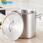 Large Capacity Cookware Commercial Stainless Steel Cooking Pot Induction Heavy Duty Stock Pots