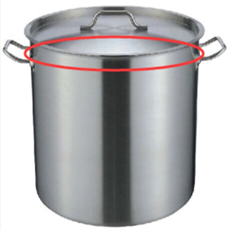 Low Body High Quality Kitchen Use Stainless Steel Stock Pot Cookware Pot