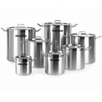 Stock Stainless Steel Commercial Composite Cookware Saucepan Composite Sandwich Bottom Casserole Induction Cooking Stock Pots