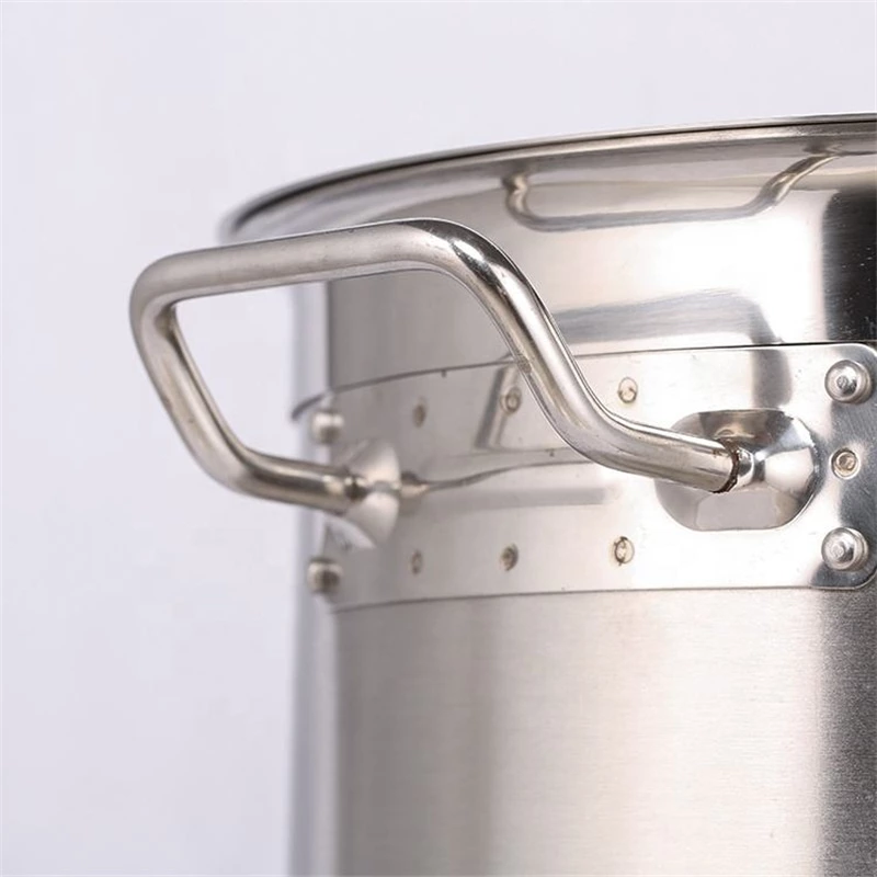 Different Capacity Sandwich Aluminum Base Stainless Steel Stock Pot Cookware Pot