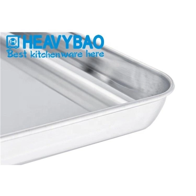 High Productivity Aluminum Rectangle Standard Bakery Bread Baking Tray For Oven Cake Pans