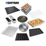 High Productivity Aluminum Rectangle Standard Bakery Bread Baking Tray For Oven Cake Pans