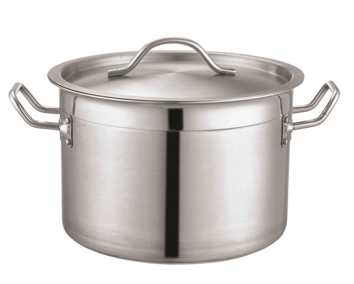 High Quality Kitchenware  Stainless Steel Stock Pot Soup Pots Aluminium Cooking Hot Pot Set